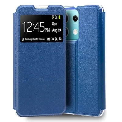 Abbildung von Cool Flip Cover für Xiaomi, Redmi Note 13 5G, glatt, blau