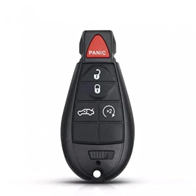 Abbildung von 5 Tasten Fernbedienung Autoschlüssel Shell Case Cover Fob Ersatz Zubehör für Doge Jeep Grand Chrysler Caravan Town and Country