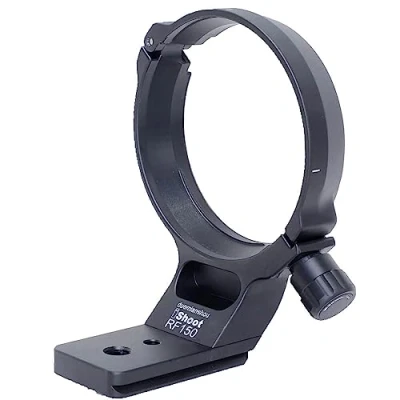Abbildung von Metall Stativ Halterungsring, kompatibel mit Canon RF 100500 mm f/4.57.1L IS USM, Objektivstütze, Halterung unten ist Arca Swiss Fit Schnellwechselplatte Schwalbenschwanzrille