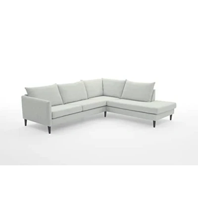 Abbildung von ATLANTIC home collection Ecksofa &quot;Rekvik L Form&quot;, mit Wellenunterfederung, Massivholzfüßen