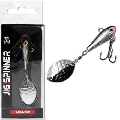 Abbildung von Wild Devil Baits Jig Spinner Spin Bleikopfspinner Spoon (18g, Minnow)