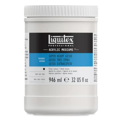 Abbildung von Liquitex 7832 Professional extra schweres Impasto Gesso, Universalgrundierung für Acrylfarben, licht und alterungsbeständiger Primer, gebrauchsfertig 946ml Topf, Titanweiß