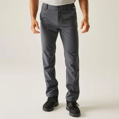 Abbildung von Regatta Fenton Herren Hose mit normalem Bein, wasserabweisend und windabweisend L Grau