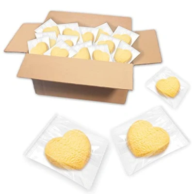 Abbildung von Lebkuchenwelt 130 Stück Herzen Buttergebäck einzeln verpackt im Karton 1,7kg Konditor Qualität mit echter Butter gebacken! Butterkekse Plätzchen Cookies Shortbread Gebäck Teegebäck