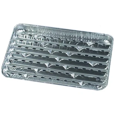Abbildung von Papstar Alu Grillschale, Aluminium, Silber, 34x23x2.5 cm, 5 Stück