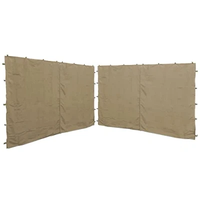 Abbildung von Quick Star Pavillonseitenteil 2 Seitenteile mit RV für Pavillon 3x4m beige, 350x192 cm