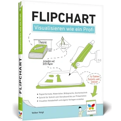 Abbildung von Flipchart: Visualisieren wie ein Profi. So gestalten Sie am Flipchart. Der Ratgeber für Studium, Business und Seminar