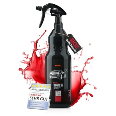 Abbildung von ADBL Ceramic QD (1L) Premium Quick Detailer Sprühversiegelung mit Keramik Technologie Glanz und Abperleffekt Auto Detailer, Lackversiegelung, SiO2 Lackschutz, Lackpflege, Schnellversiegelung