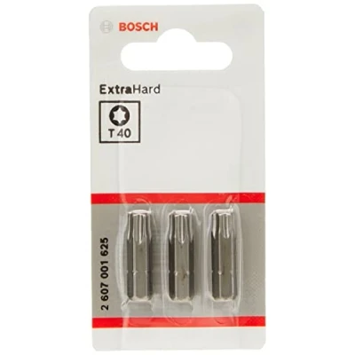 Abbildung von Bosch Zubehör 2607001625 Sechskantbit T 40 extra hart C 6,3 3 Stück