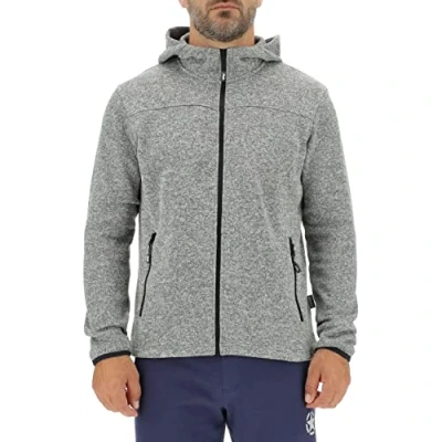 Abbildung von JEEP O102558 G142 J MAN HOODED TRICOT FLEECE JACKET W/Zipped Pockets J22W Grey Melange XXL
