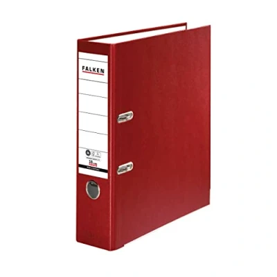 Abbildung von 20 x Falken Ordner Recycolor A4 80mm bordeaux