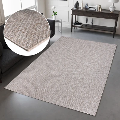 Abbildung von my home Teppich Elsa, rechteckig, Höhe: 3 mm, In und Outdoor geeignet, Sisal Optik, Wetterfest &amp; UV beständig, Boho