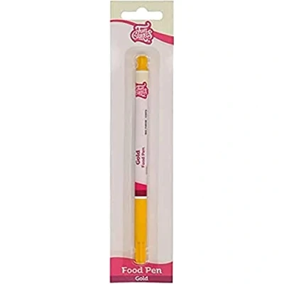 Abbildung von FunCakes Food Pen Gold: Lebensmittelfarbe Stifte, flexible Spitze für dicke und dünne Linien, Essbarer Stift Kekse , Kuchen, Fondant mehr, ideal zum Personalisieren, Halal zertifiziert