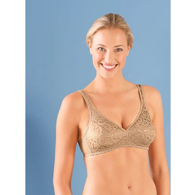 Abbildung von Triumph Elegant Cotton Triangel BH Skin light combination, Damen, Größe: 100C, combination
