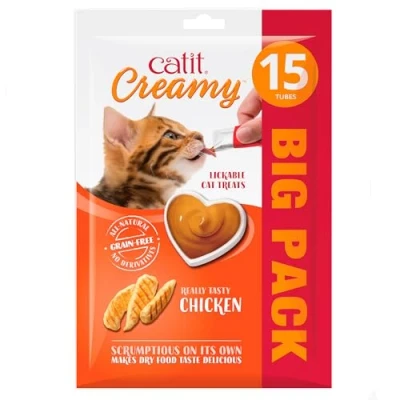 Abbildung von Cremig, Leckerli, für Katzen, Huhn, 15x10g