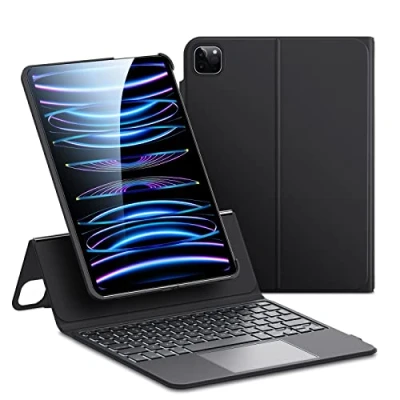 Abbildung von ESR Ascend Tastatur Hülle, iPad kompatibel mit Pro 11 (2022/2021/2020/2018), Air 5/4 (2022/2020), magnetische abnehmbare Verstellbarer Ständer im Hoch /Querformat, Schwarz