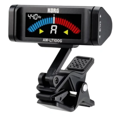 Abbildung von KORG Stimmgerät AWLT100 G Gitarre, E Akustikgitarre, chromatische, Clip Tuner mit Kalibrierfunktion, schwarz