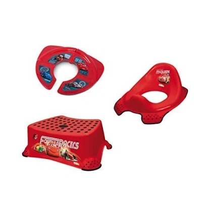 Abbildung von Disney Cars: WC Aufsatz + Hocker faltbarer Reise Toilettentrainer