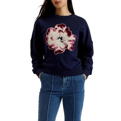 Abbildung von Ted Baker Damen Wmb raynahh Graphic Floral Sweatshirt, Navy, 40