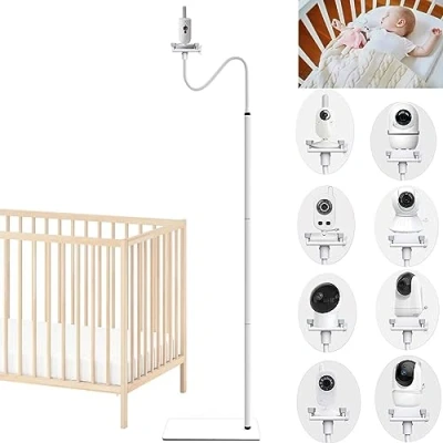 Abbildung von EYSAFT Babyphone Halterung Bodenständer Baby Kamera Halter Kompatibel mit Philips Avent/eufy/GHB/BOIFUN/Hellobaby/NWOUIIAY/TakTark und den meisten