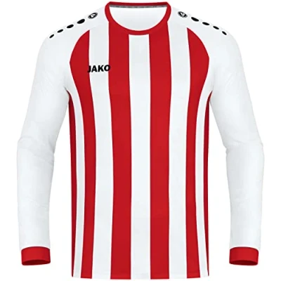 Abbildung von JAKO Kinder Trikot Inter (Langarm), Weiß/Sportrot, 164