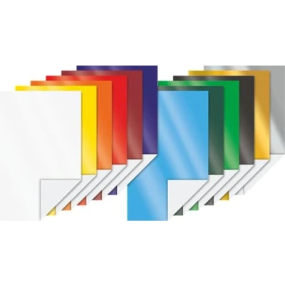 Abbildung von Bastelmappe A4 Glanzpapier 80g sort