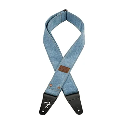 Abbildung von Fender x Wrangler Riveted Denim Strap, Light Indigo