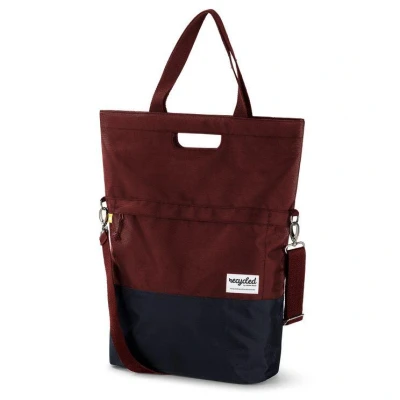 Abbildung von Recycelte Shopper Fahrradtasche Urban Proof 20 Liter Burgunderrot/Grau