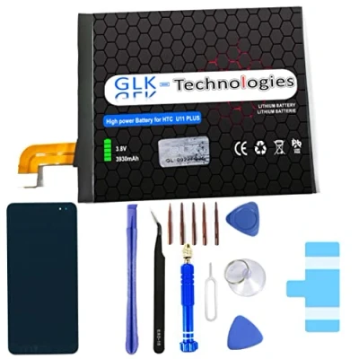 Abbildung von High Power Ersatzakku kompatibel mit HTC U11 Plus GLK Technologies Battery accu 3930 mAh Akku inkl. Profi Werkzeug Set Kit NUE