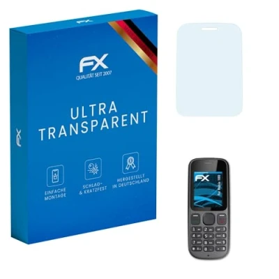 Abbildung von atFoliX Schutzfolie kompatibel mit Nokia 100 Folie, ultraklare FX Displayschutzfolie (3X)