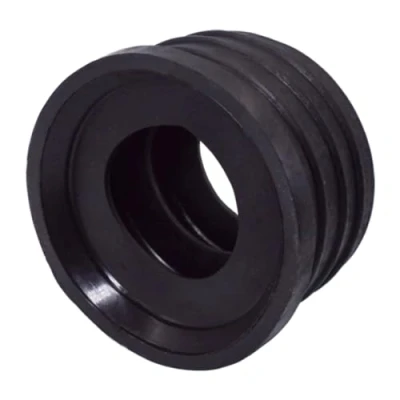 Abbildung von SKIR&#039;CO Schwarzer Gummi 50 x 32 mm Abflussrohrverbinder Rohrreduzierer