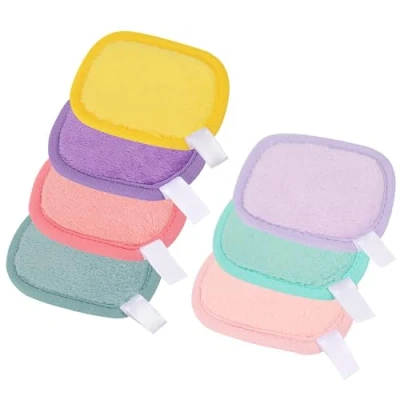 Abbildung von SHUBEIEUMI 7 Stück Waschbare und Wiederverwendbare Make up Entferner Pads, Abschminkpads Waschbar, Wattepads für alle Hauttypen