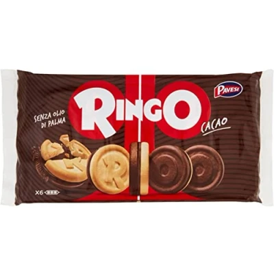 Abbildung von 3x Pavesi Ringo Kekse Cacao &#039;Kakao&#039;, 330 g