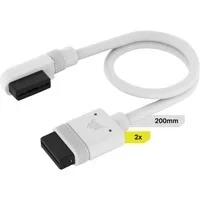 Abbildung von Corsair iCUE LINK Slim Kabel 2X 200mm Gerade/Schlank 90 Weiß