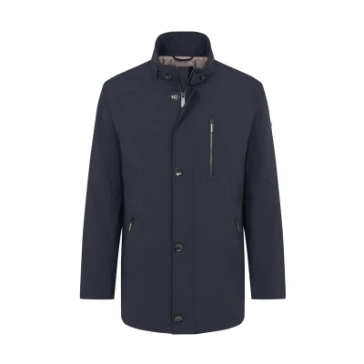 Abbildung von bugatti Herren Jacke Regular Fit aus Polyester Wasserabweisende Ganzjahresjacke für Outdoor &amp; Alltag