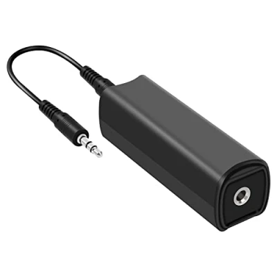 Abbildung von Friencity Ground Loop Filter Noise Isolator with 3.5mm (1/20.3 cm) Audio Cable for Car Audio/Home Stereo System, Eliminate Brumming and Summing Noises Completely