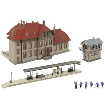 Abbildung von Faller Modelleisenbahn Set 190035 H0 Aktions Bahnhof Passendorf
