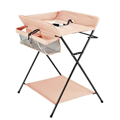 Abbildung von Wickeltisch Klappbar Wickelkommode Badewanne Wickel Auflage Kombi Mobil Wickeln Baby Kind 80x63x96cm Wickelkombi mit Ablagefächer