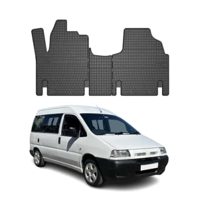 Abbildung von Fußmatten Automatten kompatibel mit Peugeot Expert 1995 2006 OMAC Antirutsch Gummimatten 3D Schwarz