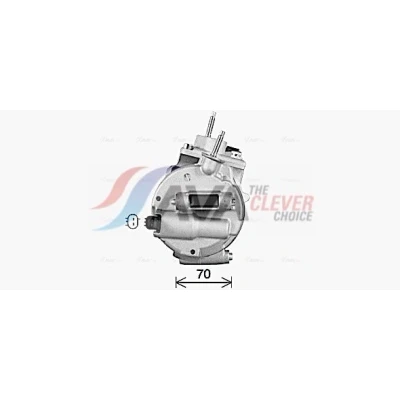 Abbildung von PRASCO FDAK670 Kompressor 7SBH17C PAG 46 R 134a FORD: Mondeo 5 Kombi, S Max Mk2, Limousine