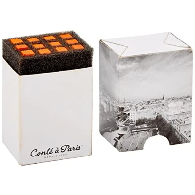 Abbildung von Conté a Paris 500286 Pastellkreide mit hoher Lichtechtheit aus hochwertigen Pigmente für Skizzen und Portraits, Länge 65mm, Querschnitt 6 x 6mm Scharlachrot