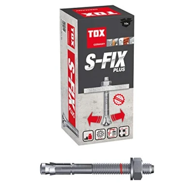 Abbildung von TOX Bolzenanker S Fix Plus M16 x 195/73 mm 10 Stück 04210149 Verzinkt