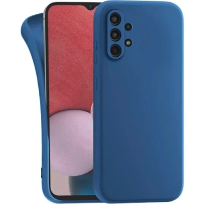 Abbildung von MyGadget Hülle für Samsung Galaxy A13 5G A04s robuste Silikon Schutzhülle TPU Case Slim Silikonhülle Back Cover Kratzfest Handyhülle Matt Dunkelblau