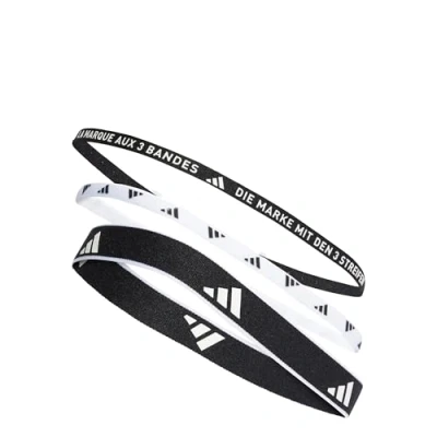 Abbildung von adidas Performance Multiple Width Training Headbands 3 PER PACK Schweißband Black white, Größe: M/L, white