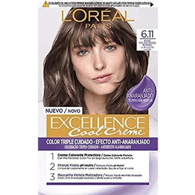 Abbildung von L&#039;Oréal Paris Excellence Cool Creme Tinte Permanente Tono 6.11 Rubio Oscuro Ceniza