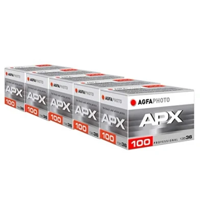 Abbildung von AgfaPhoto APX 100 135 36 Negativfim S/W im 5er Pack, AG6A1360 5
