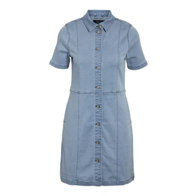 Abbildung von Noisy May Nmnisa SLIM Dress Jeanskleid, Damen, Größe: XS, Light blue denim