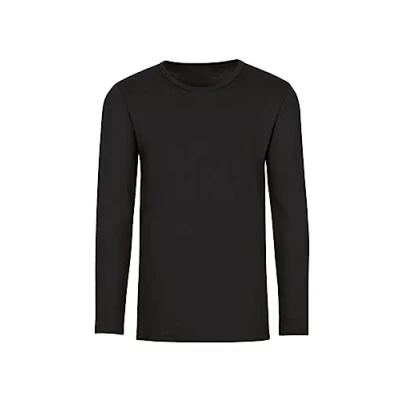 Abbildung von Trigema Mädchen Langarmshirt 202501, Schwarz (schwarz 008), 152