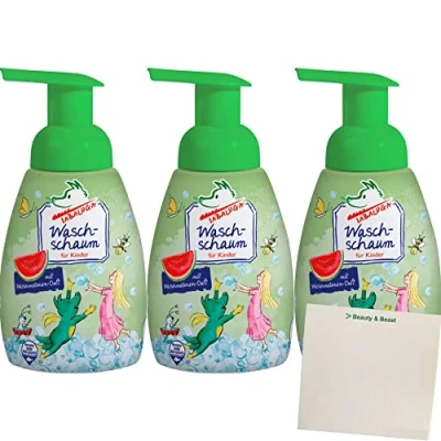 Abbildung von Tabaluga Waschschaum Wassermelone 3er Pack (3x250ml Flasche) + usy Block