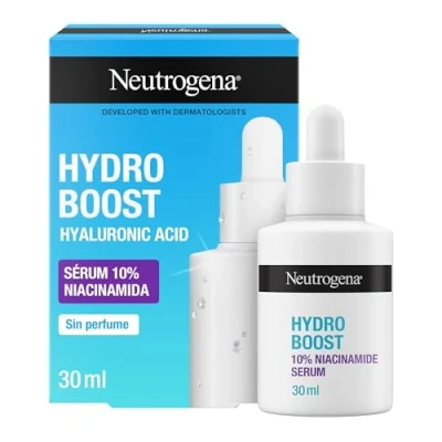 Abbildung von Neutrogena Hydro Boost 10% Niacinamide Serum, feuchtigkeitsspendendes Gesichtsserum für strahlende Haut, Hyaluronsäure und Niacinamid, Gesichtspeeling Serum alle Hauttypen, 30 ml